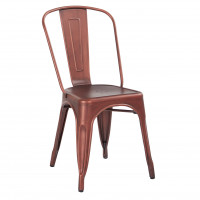 OSP Home Furnishings BRW29A2-BRC Bristow Armless Chair, Brushed Red Copper Finish, 2 Pack
